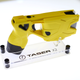 Photo of an X2 Taser gun is shown on display in the Taser booth at the International Association of Chiefs of Police conference in San Diego